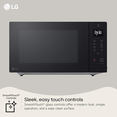 LG Countertop Microwave, 1.1 cu. ft., Black, 20.1x11.4x15.7 Inches, EasyClean Interior, 900 Watts