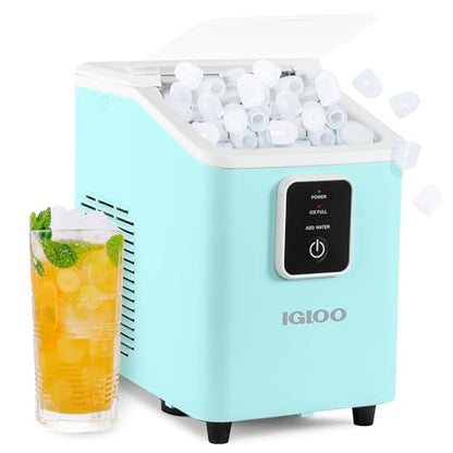 Igloo Ice Maker Countertop, Portable Ice Maker, 26lbs, Aqua