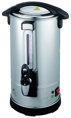 ClassicKitchen® 40 Cup Hot Water Boiler Urn with Twisloc™ Safety Locking Tap, Stainless Steel Spout, Stainless Steel Double Wall Circuit Board Heating System allows Instant Reboil.
