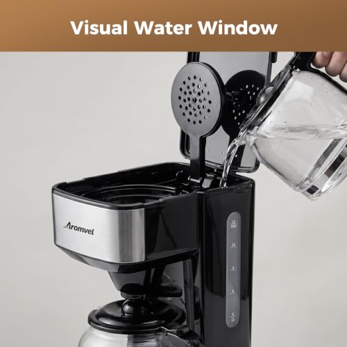 Aromvel 12 Cup Coffee Maker with LED Display, Drip Coffee Machine