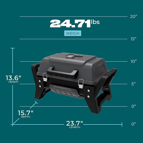 Charbroil Grill2Go X200 Portable Gas Grill, Dark Grey - 25409200