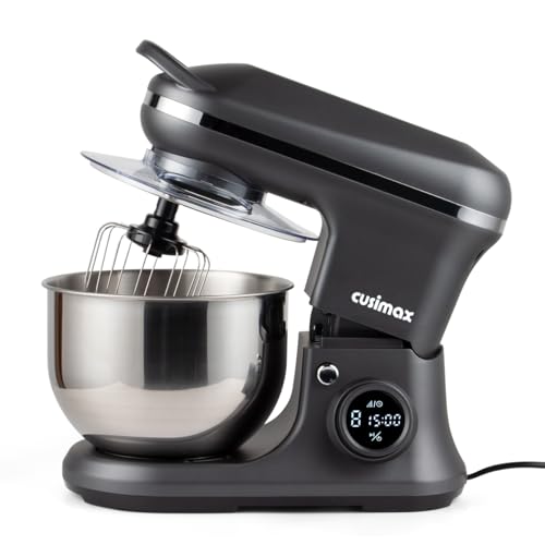 CUSIMAX Stand Mixer, Electric Food Mixer with Digital Switch Control, 650W