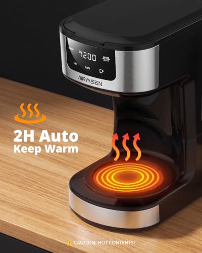 AIRMSEN Drip Coffee Maker 12-Cup Programmable