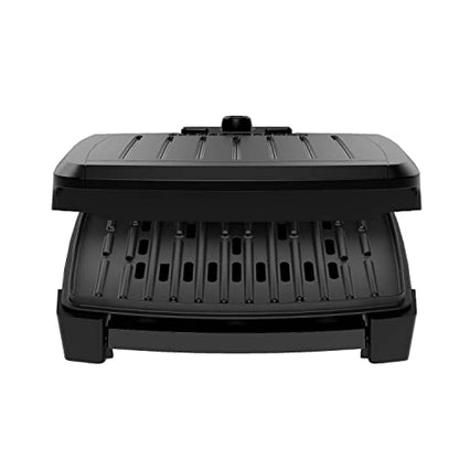 GEORGE FOREMAN® Contact Submersible™ Grill, 5-Serving Grill - Adjustable Temperature Control, Black Plates, Wash the entire grill