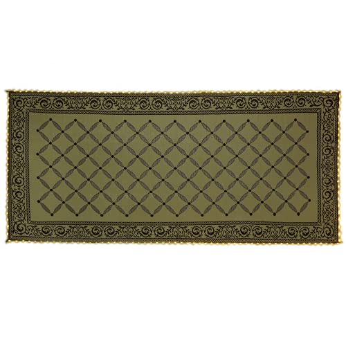 Stylish Camping L118187WL 8-feet by 18-feet LED Illuminated Patio Mat - Outdoor Patio Brown/Beige RV Camping Mat