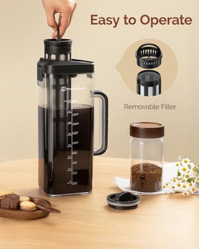 Maestri House Cold Brew Coffee Maker, 64oz BPA-Free Tritan Pitcher