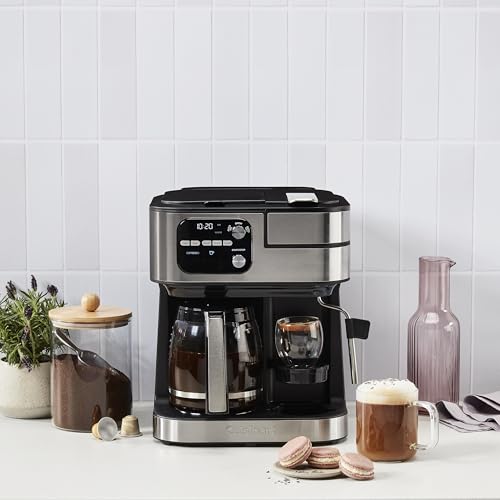 Cuisinart Coffee Center Barista Bar 4-in-1 Coffee Maker, Single-Serve Pods Compatible, Coffeemaker, Three Brewing Sizes, SS-4N1NAS, Black