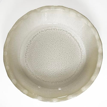 Emile Henry Made In France Limited Edition 175th ANNIVERSARY PIE DISH, PEARL/TAUPE
