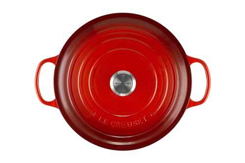 Le Creuset Enameled Cast Iron Signature Round Dutch Oven, 9 qt., Cerise