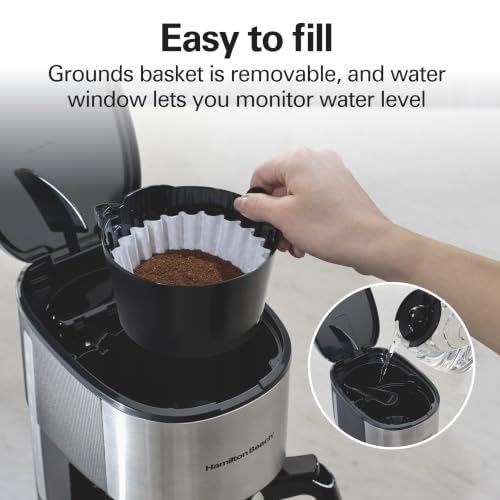 Hamilton Beach 12 Cup Programmable Drip Coffee Maker With 3 Brew Strengths