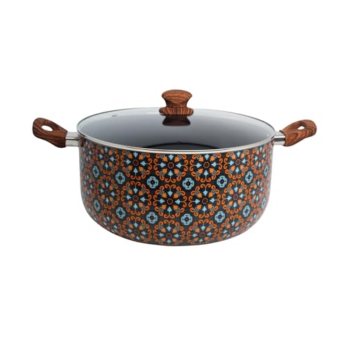 IMUSA 10Qt Talavera Dutch Oven w/Blk