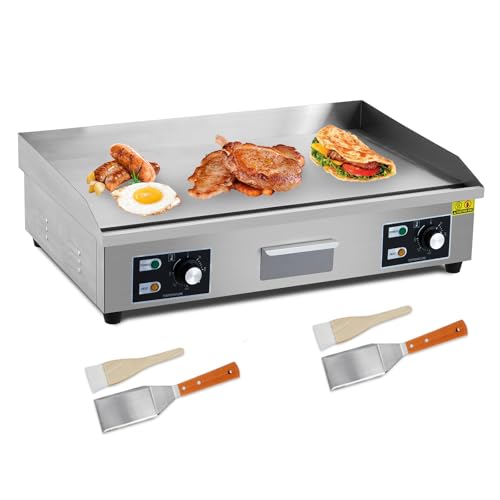 Garvee 29 In Commercial Electric Griddle, Flat Top Grill Countertop Griddle