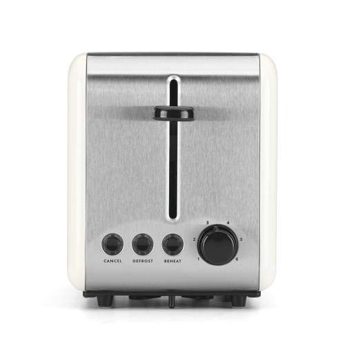 kate spade new york Deco Dot 2-Slice Toaster, White with Black Dots
