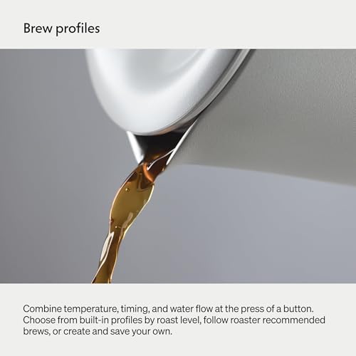 Fellow Aiden Precision Coffee Maker – Automatic Drip Coffee Maker, Single Serve to 10-Cup Capacity, Precise Temperature Control, Thermal Carafe, Cold Brew Preset, Scheduling, Companion App