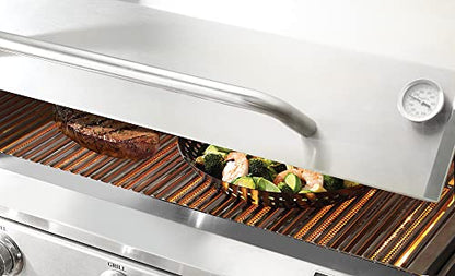 12" Non-Stick Grilling Skillet with Removable Handle - Large Grill Pan & Deep Fryer Strainer Basket for Seafood & Vegetables - Indoor & Outdoor BBQ Grill & Restaurant Use by Mr. Bar-B-Q 06750X