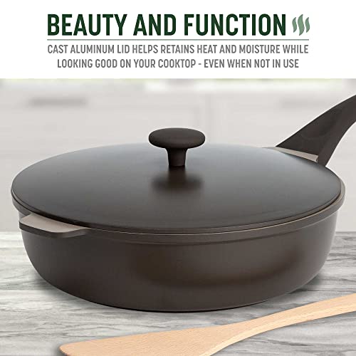 Goodful All-in-One Pan, Multilayer Nonstick, High-Performance Cast Construction, Multipurpose Design Replaces Multiple Pots and Pans, Dishwasher Safe Cookware, 11-Inch, 4.4-Quart Capacity, Graphite
