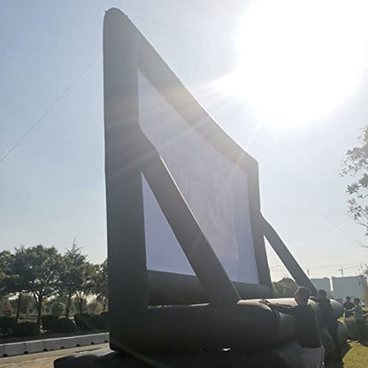 41ft/40 ft Inflatable Movie Screen Outdoor Exclude Blowers - Front and Rear Projection - Commercial Projector Screen for School, Churches, Grand Parties, Drive-in Theater(41ft Without Blowers)