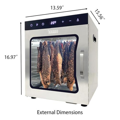 Kalahari Khabu Stainless Steel Biltong Box Food Dehydrator & Drying Cabinet