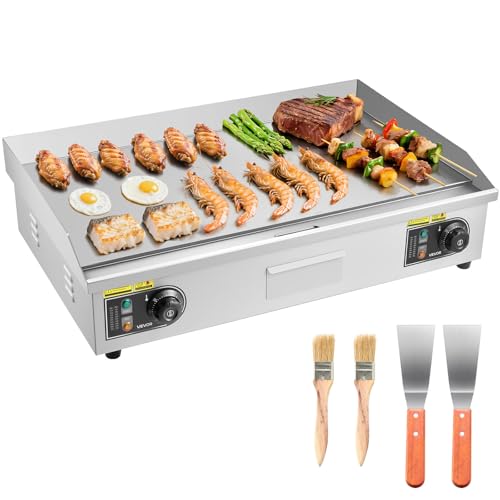 VEVOR Commercial Electric Griddle, 30" No Plug, Countertop Flat Top Griddle
