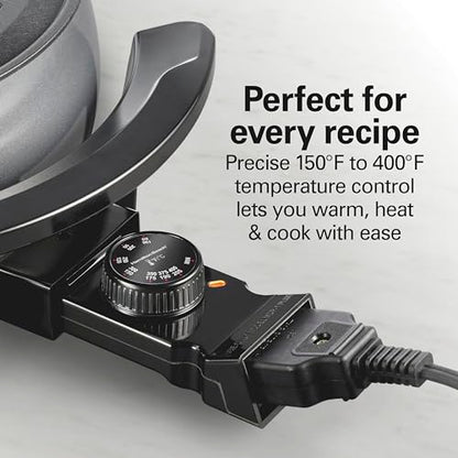 Hamilton Beach 12 Cup Electric Fondue Pot Set with Temperature Control