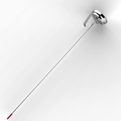 Lightbeam 16" Long Stem Deep Fry Thermometer with Clamp, Instant Read 2" Dial Meat BBQ Thermometer for Deep Fry, Grill, Turkey, Candy, Coffee etc