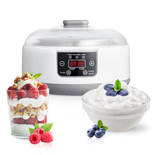 DiDimo Yogurt Maker, 1.3QT Greek Yogurt Machine With Adjust Temp & Timer