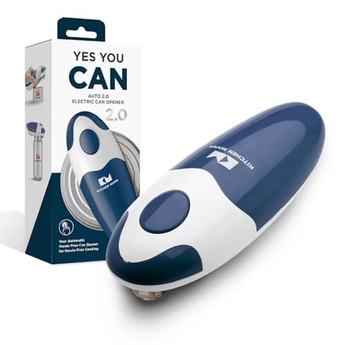 Kitchen Mama Auto 2.0 Electric Can Opener, Navy Blue