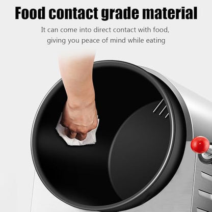PA-DABAOO Automatic Stir Fry Machine Countertop Cooker,Commercial Drum Type Stir Frying Machine,Multi-Function Kitchen Robot,360° Rotating Stir Fry Machines,Smart Timing