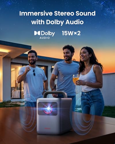 NEBULA Cosmos 4K SE Smart Projector, Nebulamaster, High-Brightness with Dolby Vision, 200" Screen, 1800 ANSI Lumens, HybridBeam, Enhanced Image Quality, GTV, Portable, for Gaming, Home, and Office Use