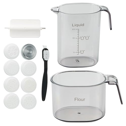 VEVOR Electric Pasta Maker, 150W Automatic Noodle Maker Machine with 8 Pasta Shapes, 4 Intelligent Modes, 500g Flour Capacity Pasta Maker Machine with Measuring Cups, Cleaning Brush for Home Kitchen