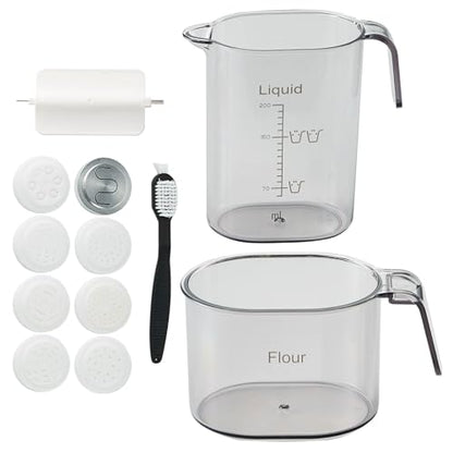 VEVOR Electric Pasta Maker, 150W Automatic Noodle Maker Machine with 8 Pasta Shapes, 4 Intelligent Modes, 500g Flour Capacity Pasta Maker Machine with Measuring Cups, Cleaning Brush for Home Kitchen