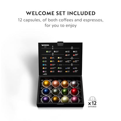 Nespresso Vertuo Coffee and Espresso Machine by De'Longhi, Piano Black