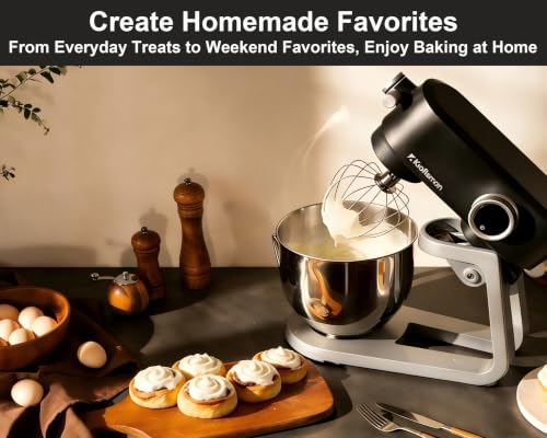 Kraftsman All Metal Stand Mixer DC Motor, Heavy Pizza Dough Mixer 5.3 QT