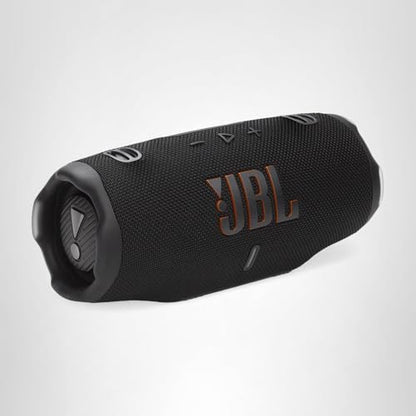 JBL Charge 6 - Portable Waterproof & Drop-Proof Bluetooth Speaker, Bold JBL Pro Sound with AI Sound Boost, 28Hrs of Playtime, Built-in powerbank & Comes with a Sturdy/Removable Carrying Strap (Black)
