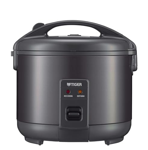 Tiger JNP-S10U-KY 5.5 Cup Capacity Rice Cooker with Non-Stick Inner Pot, Retractable Power Cord, and Keep Warm up to 12 hours, Black
