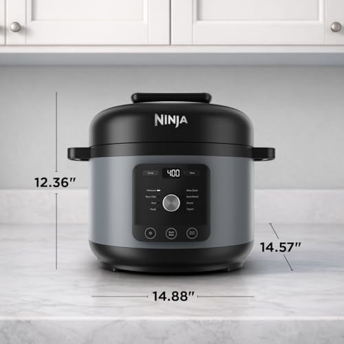 Ninja HyperHeat 9-in-1 Electric Pressure Cooker | 6.5 Qt Multi Cooker with Sear/Sauté, Slow Cooker, Rice Cooker, Sous Vide | 1200W | Fast Cooking, PFAS-Free Pot | Stone Purple | PC201SP