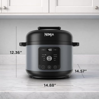 Ninja HyperHeat 9-in-1 Electric Pressure Cooker | 6.5 Qt Multi Cooker with Sear/Sauté, Slow Cooker, Rice Cooker, Sous Vide | 1200W | Fast Cooking, PFAS-Free Pot | Stone Purple | PC201SP