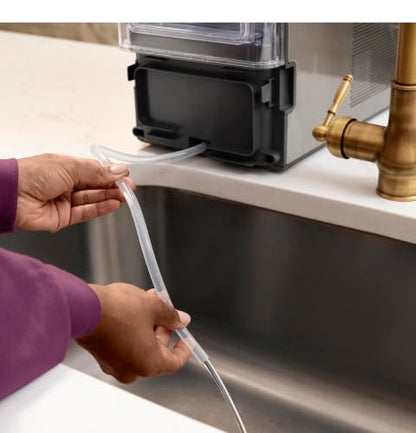 GE Profile Opal MINI PRO Nugget Ice Maker w/Side Tank, Portable Countertop Pebble Ice Machine, 36 lbs/Day, Top Fill, 6 Pack Descaler & Scoop, Stainless Steel