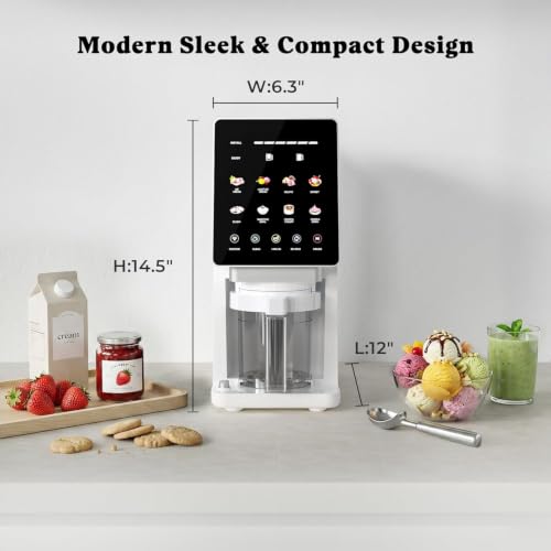Ice Cream Maker Machine, 11-in-1 Frozen Dessert Machine with 3 Pints