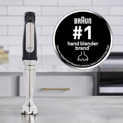 Braun MultiQuick 7 3-in-1 Immersion Blender with Food Processor – Powerful Handheld Electric Stick - Emulsifier for Chopping, Beating & Whisking - Ideal for Soup, Puree, Smoothies & More