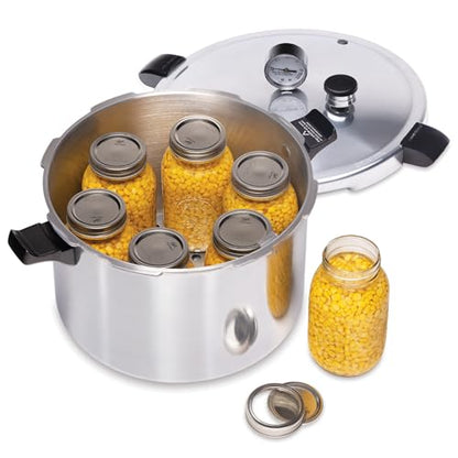 Presto 01755 16-Quart Aluminum canner Pressure Cooker, One Size, Silver