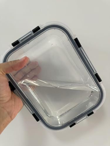 KEKEGO 5Pack 35oz Glass Storage Containers with Lids, Airtight Glass Meal Prep Containers, BPA-Free Lunch Containers for Microwave, Oven, Freezer & Dishwasher Safe