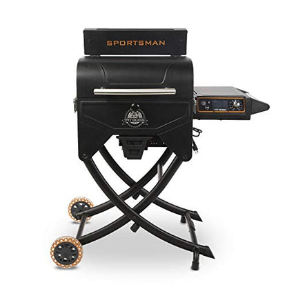 Pit Boss Pit Stop Portable Wood Pellet Grill w Cart Stand and Cover