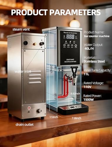 Commercial Water Boiler Hot Water Urn Stainless Steel 304(8gal)/Hour1500W
