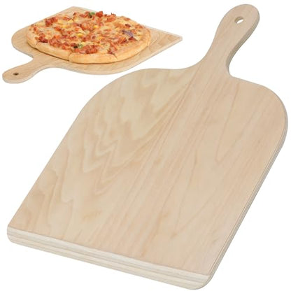 Gicyiit Pizza Peel, Premium 11-inch Wooden Nonstick Pizza Spatula Paddle with Easy-Glide Beveled Edge for Transferring, Serving, Versatile Pizza Board with Easy-To-Grip Handle for Oven, Stone, Grill