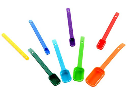 DOTINGHUX Plastic Measuring Spoons 8-Piece,Assorted Colors