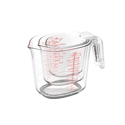 Cuisinart Nesting Liquid Measuring Cups, Clear, 3-Piece, CTG-00-3MC