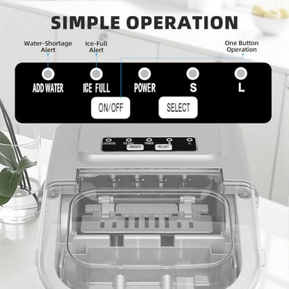 Antarctic Star Countertop Ice Maker, Portable Ice Machine