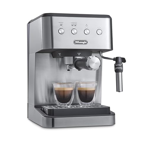 De'Longhi Classic Espresso Machine, Milk Frother, Stainless Steel