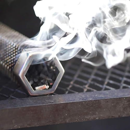 LIZZQ Premium Pellet Smoker Tube 12" (Set of 2) - 5 Hours of Billowing Smoke, Hot or Cold Smoking, for Any Grill or Smoker, An Easy and Safe Way to Provide Smoking, Free eBook Grilling Ideas & Recipes